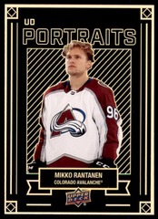 2022-23 Upper Deck Series 1 UD Portraits #P-3 Mikko Rantanen Colorado Avalanche